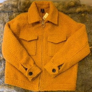 Oversized mustard jacket